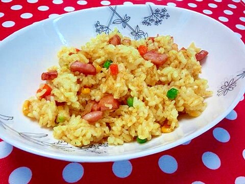 香ばしい♪簡単カレー炒飯